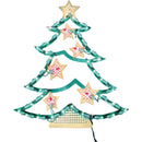 J Hofert 18 In. Pre-Lit Christmas Tree Plaque with 43 Lights