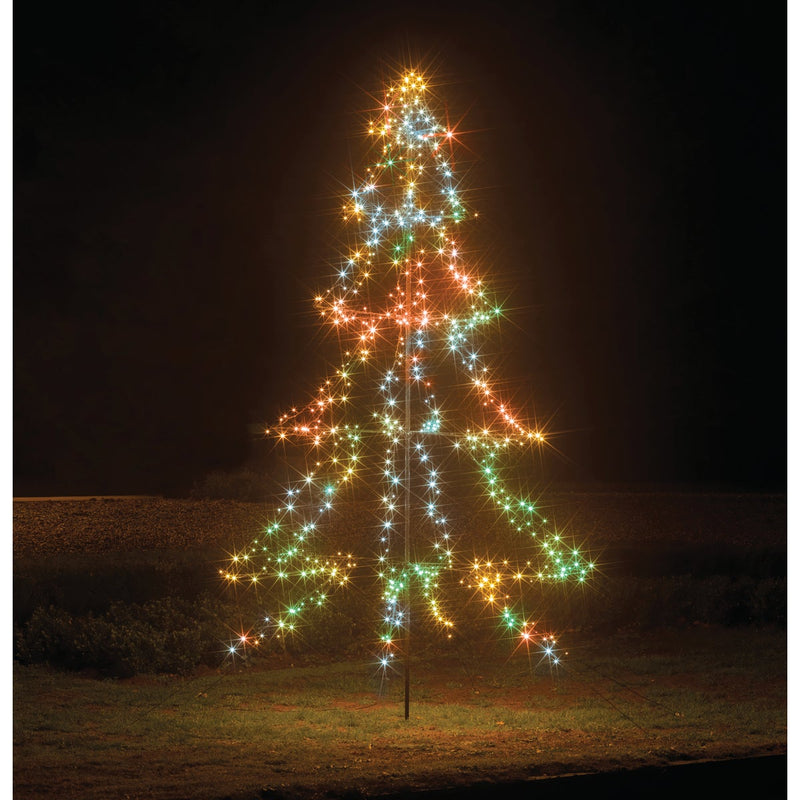 Lumineo 4.4 Ft. LED Multi Lighted Christmas Tree