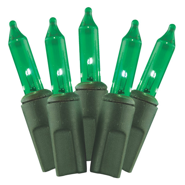 Green 100-Bulb Mini Incandescent Light Set