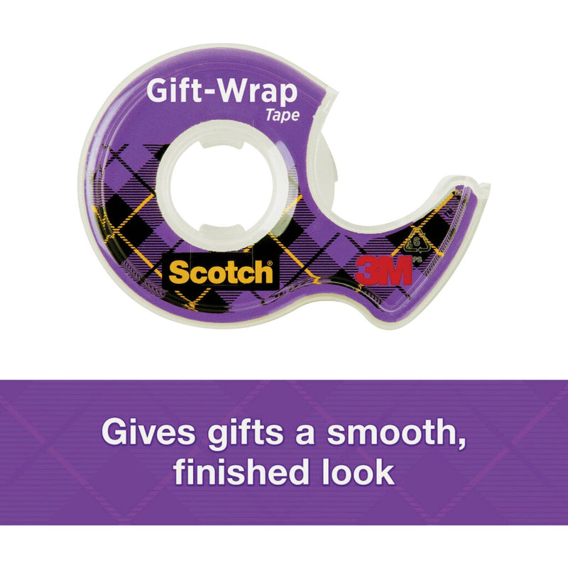 Scotch GiftWrap Tape, 3/4 In. x 300 In. (3-Pack)