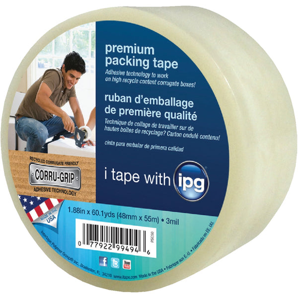 IPG 1.88 In. X 60.1 Yd. Premium Clear Packing Tape