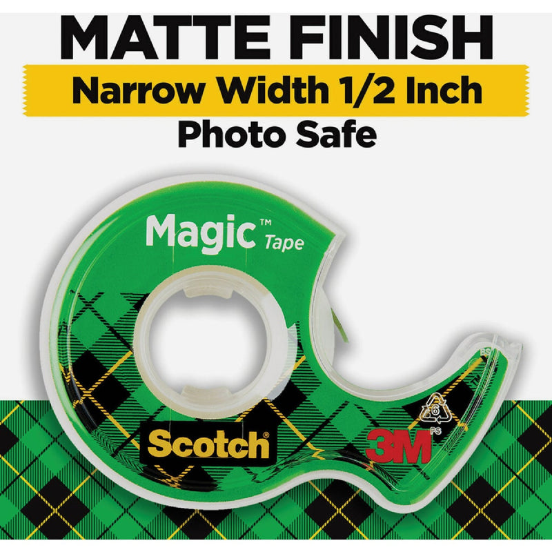 Scotch Magic Tape, 1/2 In. x 800 In.