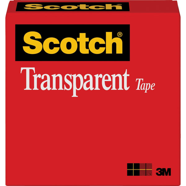 Scotch Transparent Tape Refill, 1/2 In. x 1296 In.