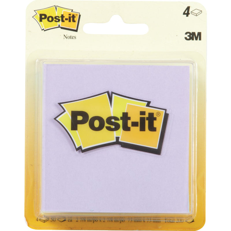 Post-it 3 In. x 3 In. Beachside Caf Collection Note Pad (4-Pack)