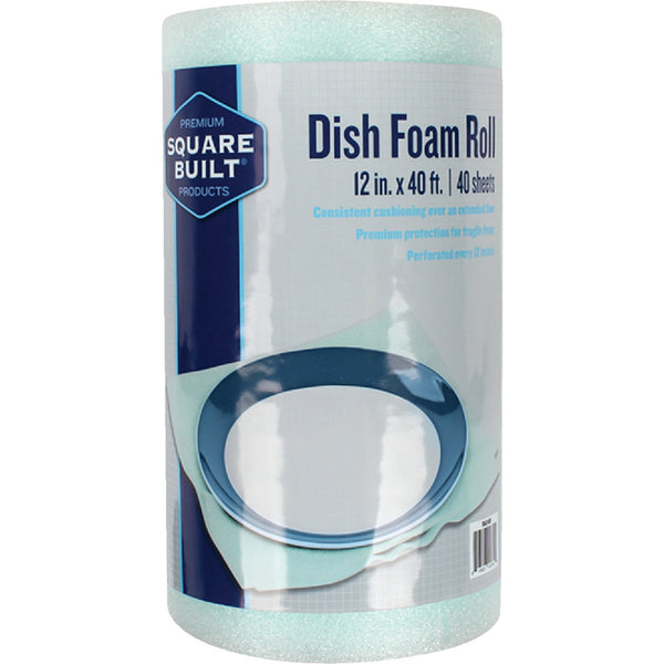 Square Built 12 In. x 40 Ft. Dish Foam Wrap (40 Sheets)